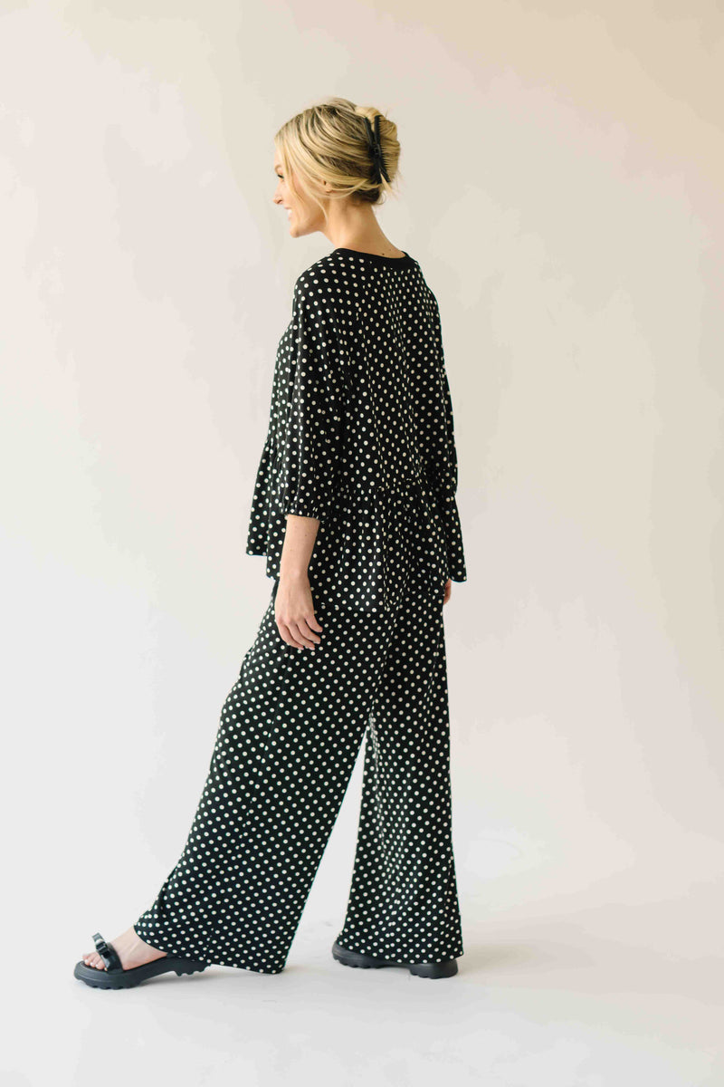 The Bauman Polka Dot Set in Black