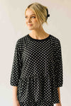 The Bauman Polka Dot Set in Black