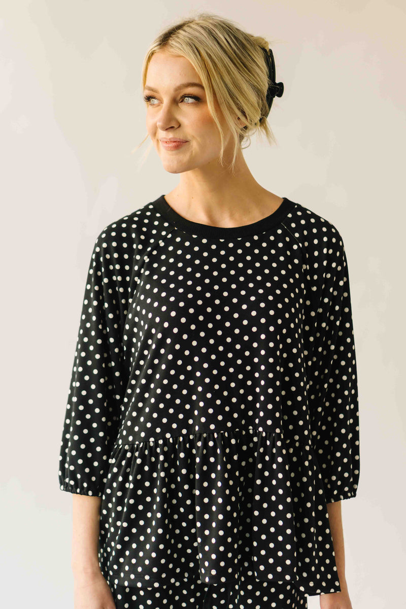 The Bauman Polka Dot Set in Black