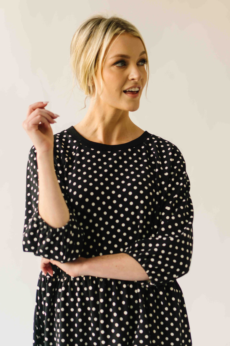 The Bauman Polka Dot Set in Black