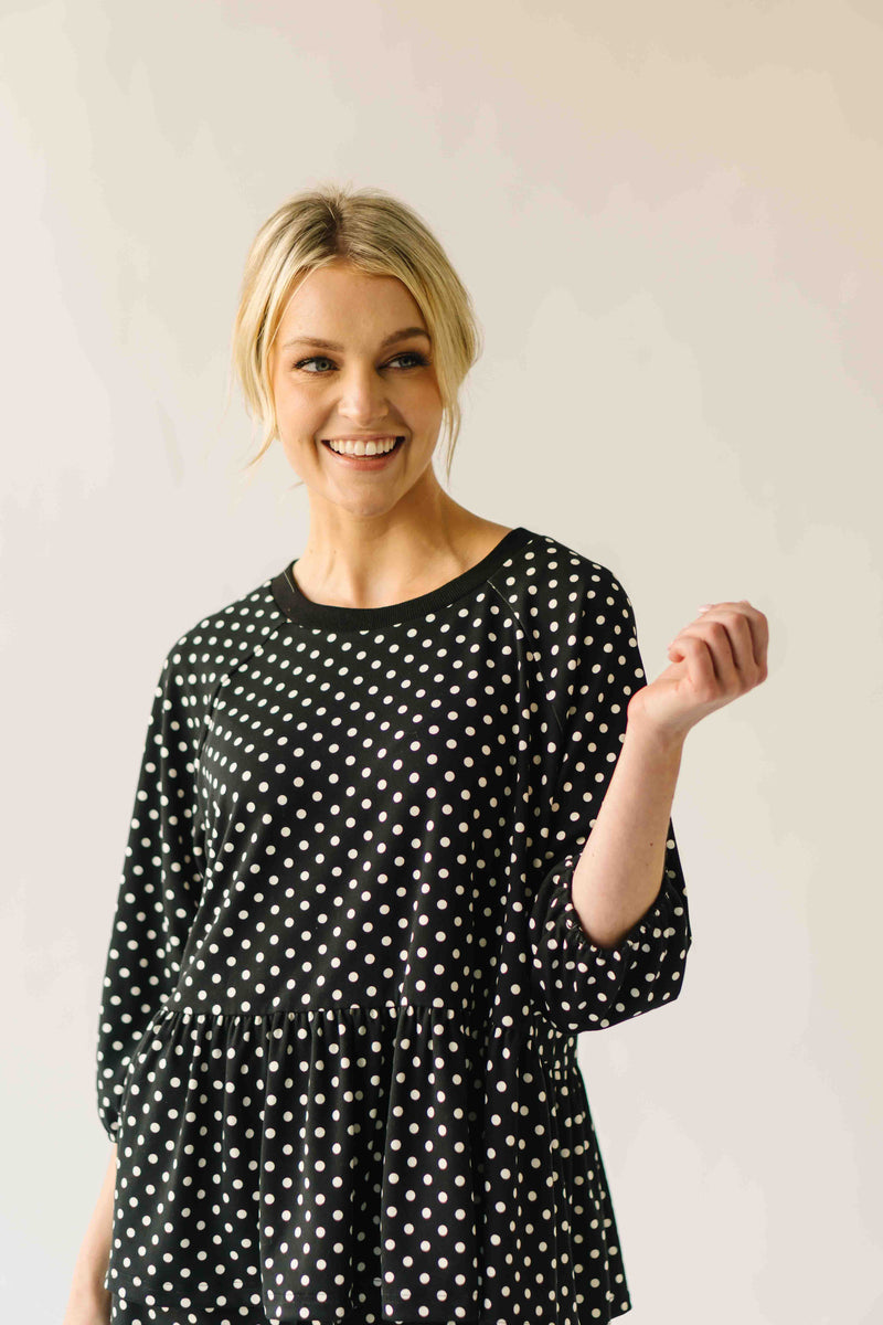 The Bauman Polka Dot Set in Black