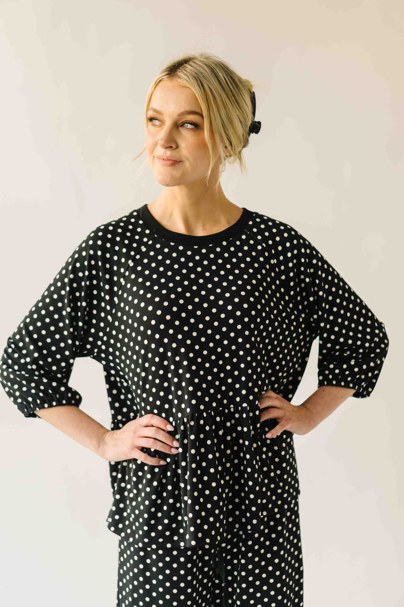 The Bauman Polka Dot Set in Black
