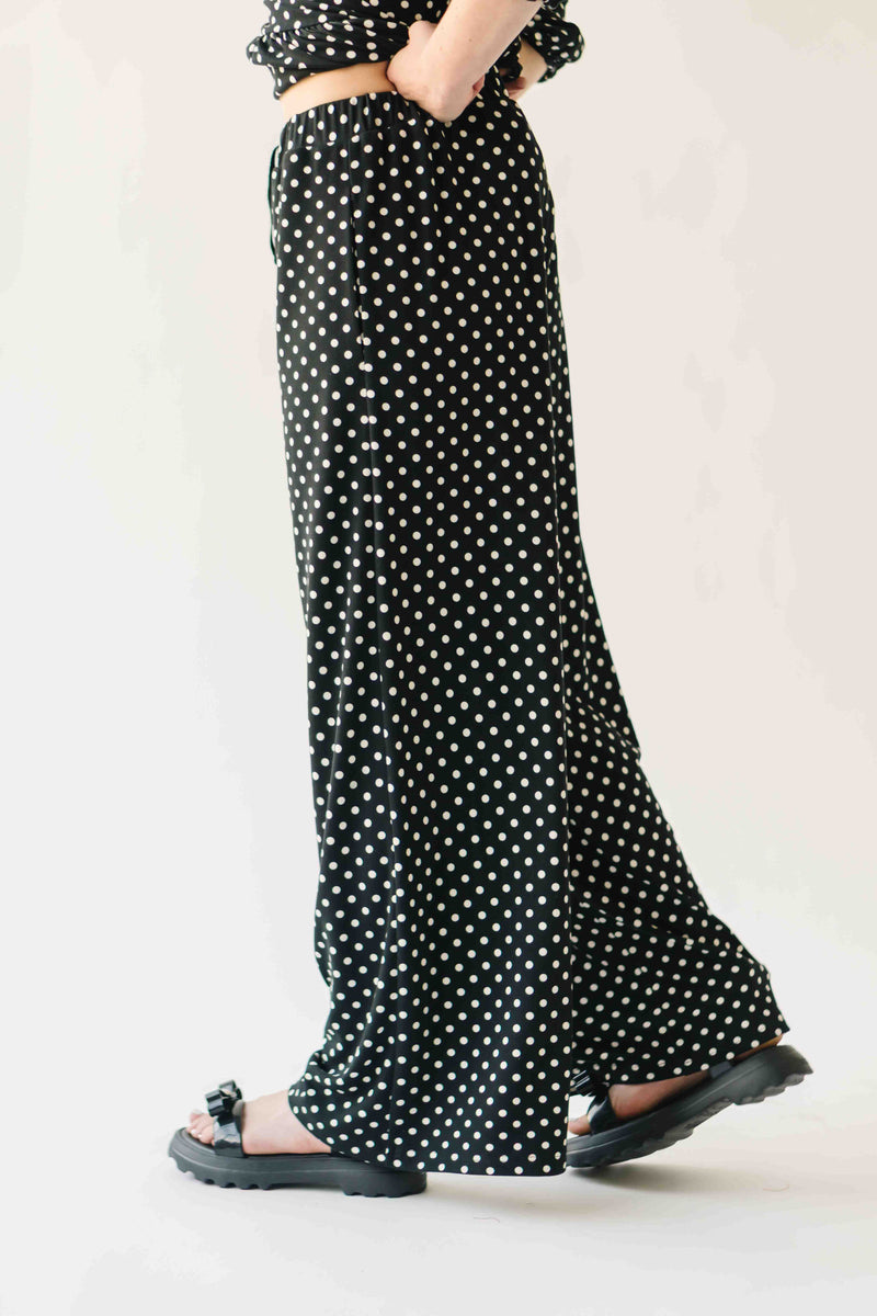 The Bauman Polka Dot Set in Black
