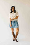 The Quinton Button-Up Blouse in Cream
