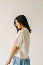 The Quinton Button-Up Blouse in Cream