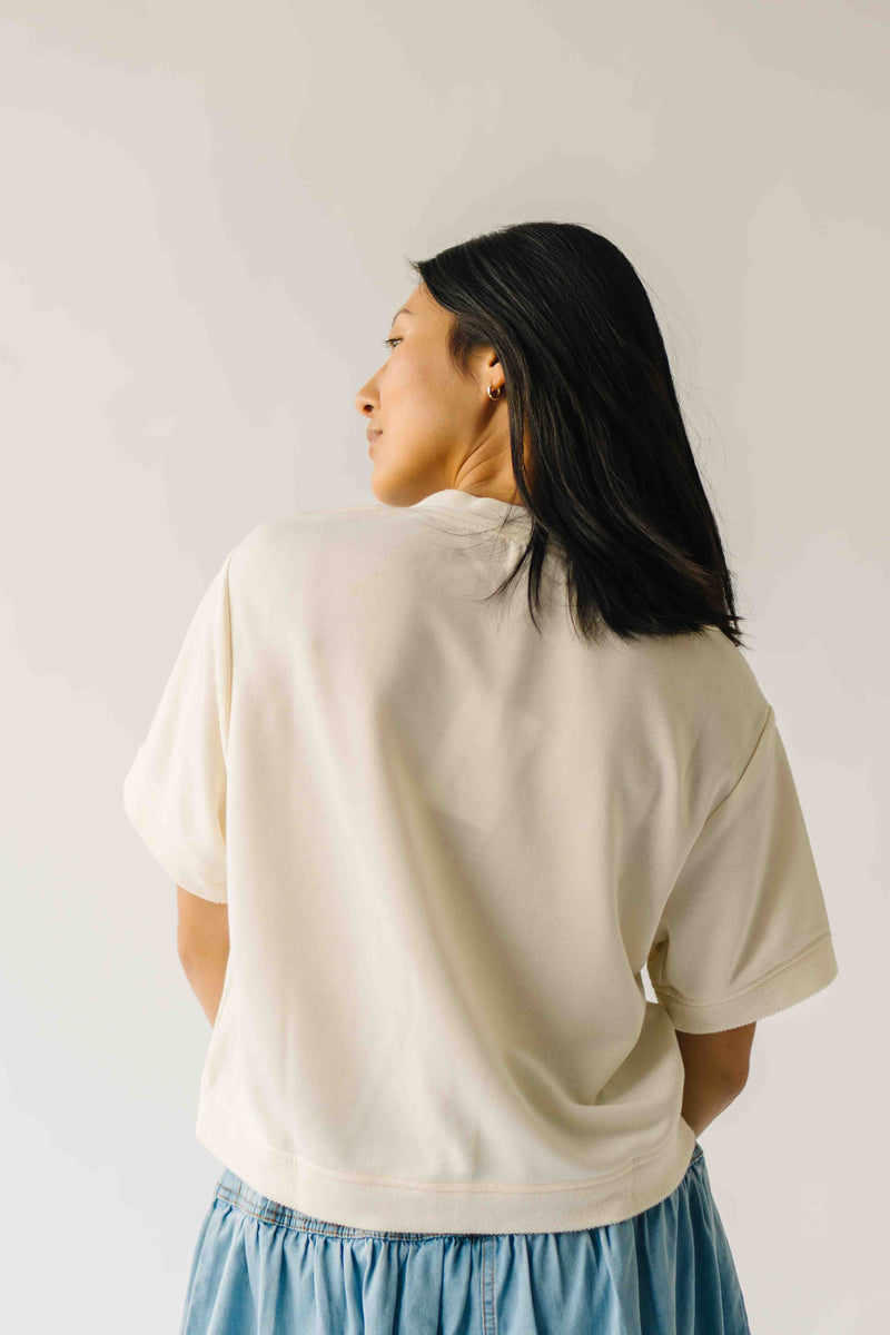 The Quinton Button-Up Blouse in Cream
