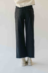 The Mally Wide Leg Crop Jean in Black