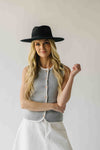 The Georgina Button-Up Sweater Vest in Heather Grey
