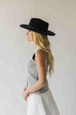 The Georgina Button-Up Sweater Vest in Heather Grey