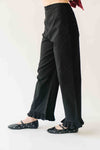 The Layna Ruffle Hem Pant in Black