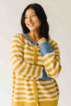 The Richardson Cardigan in Mustard Stripe
