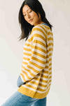 The Richardson Cardigan in Mustard Stripe