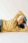 The Richardson Cardigan in Mustard Stripe