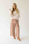 The Neely Pocket Detail Pant in Brick Stripe