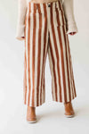 The Neely Pocket Detail Pant in Brick Stripe
