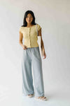 The Grayden Bow Pocket Detail Pant in Heather Grey