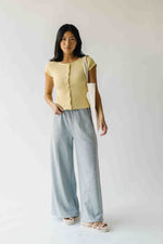 The Grayden Bow Pocket Detail Pant in Heather Grey
