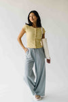 The Grayden Bow Pocket Detail Pant in Heather Grey