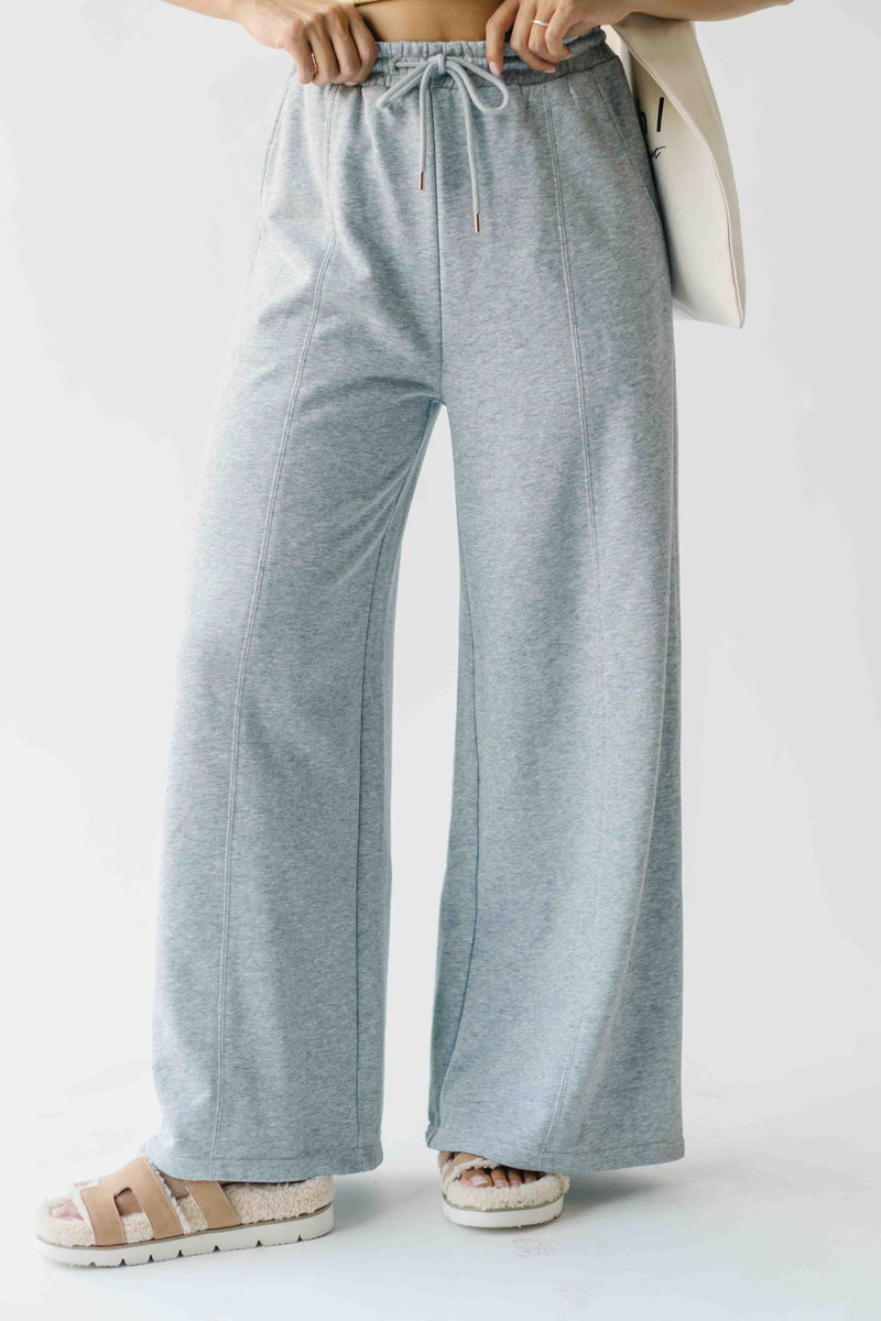The Grayden Bow Pocket Detail Pant in Heather Grey