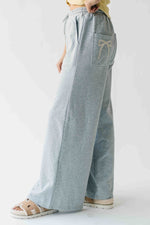 The Grayden Bow Pocket Detail Pant in Heather Grey