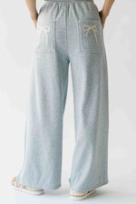 The Grayden Bow Pocket Detail Pant in Heather Grey