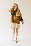 The Dorlando Knit Floral Sweater in Camel