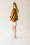 The Dorlando Knit Floral Sweater in Camel