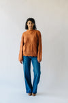 The Haymond Textured Sweater in Rust