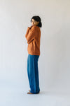 The Haymond Textured Sweater in Rust