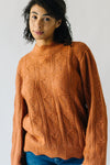 The Haymond Textured Sweater in Rust