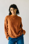 The Haymond Textured Sweater in Rust