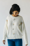 The Katherine Cable Knit Sweater in Ivory