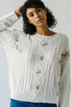 The Katherine Cable Knit Sweater in Ivory