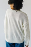 The Katherine Cable Knit Sweater in Ivory