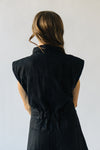 The Truitt Wide Leg Denim Jumpsuit in Black