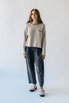 The Underly Knit Sweater in Taupe