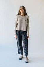 The Underly Knit Sweater in Taupe