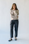 The Drussel Mineral Washed Barrel Pant in Black