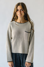 The Underly Knit Sweater in Taupe