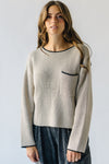 The Underly Knit Sweater in Taupe