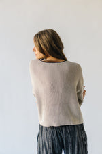 The Underly Knit Sweater in Taupe