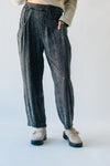 The Drussel Mineral Washed Barrel Pant in Black