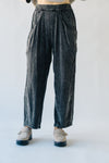 The Drussel Mineral Washed Barrel Pant in Black