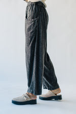 The Drussel Mineral Washed Barrel Pant in Black