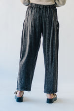 The Drussel Mineral Washed Barrel Pant in Black