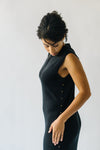 The Huish Side Stud Maxi Dress in Black