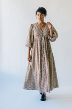 The Menick Button-Up Maxi Dress in Leopard