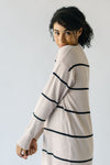 The Steinfath Striped Sweater Dress in Natural + Black