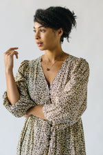 The Menick Button-Up Maxi Dress in Leopard