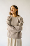 The Richert Contrast Binding Sweater in Sand